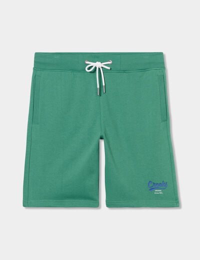 Short jogging droit à coulisse Creeks vert homme