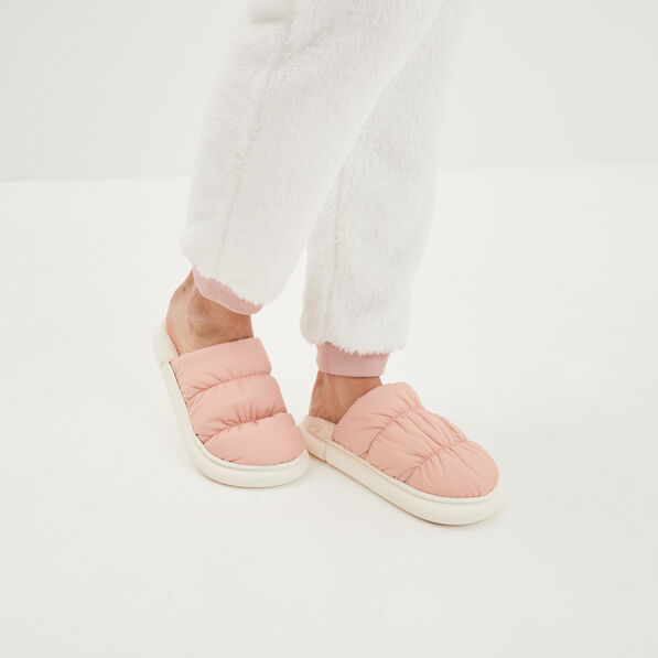 Chaussons mules matelassés Liberto rose femme