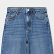 Jean large taille ajustable coton denim stone fille