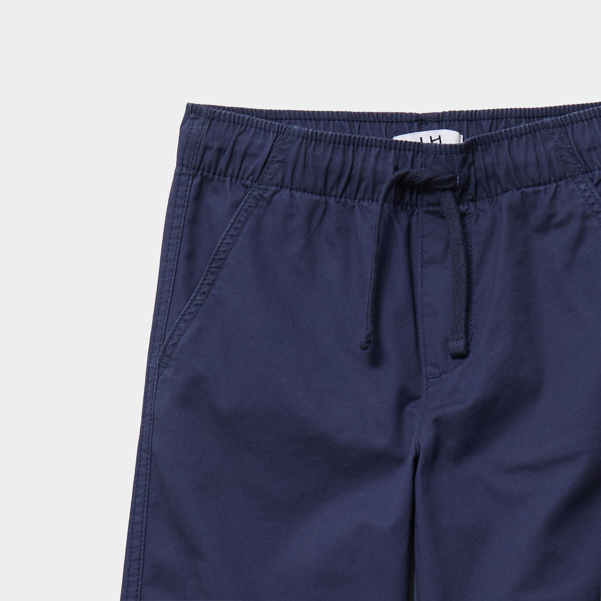 Pantalon battle taille élastiquée coton bleu marine garçon