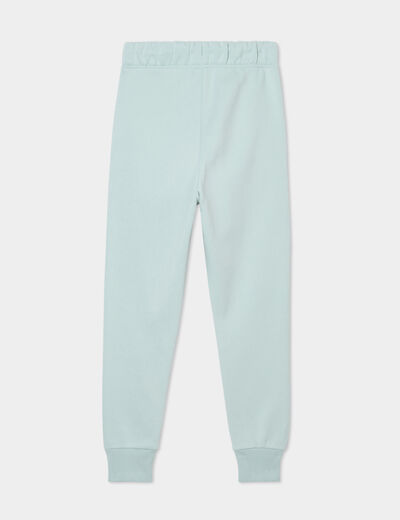 Pantalon de jogging molleton vert pastel gar&ccedil;on