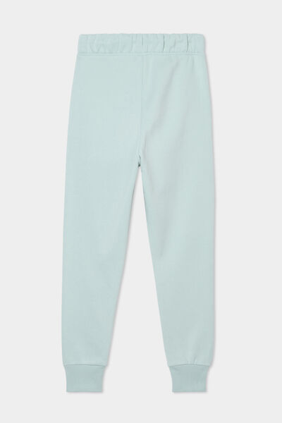 Pantalon de jogging molleton vert pastel gar&ccedil;on