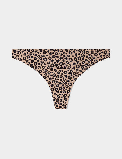 String microfibre sans coutures ivoire femme