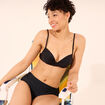 Haut de maillot de bain forme push up noir femme