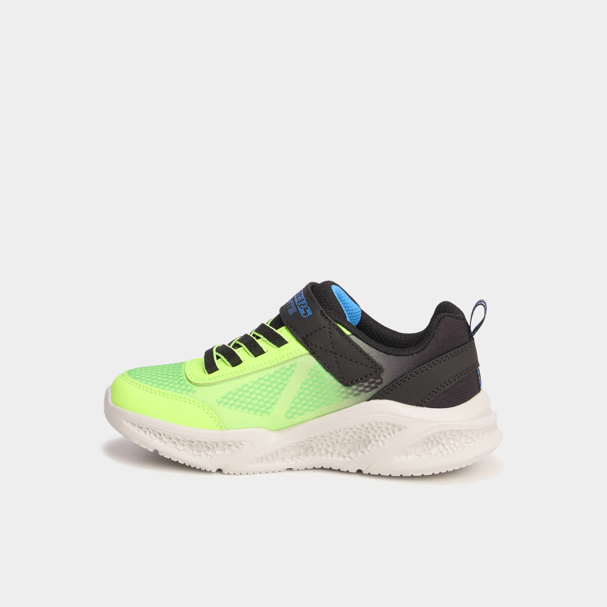 Baskets running semelles lumineuses vert fluo garçon