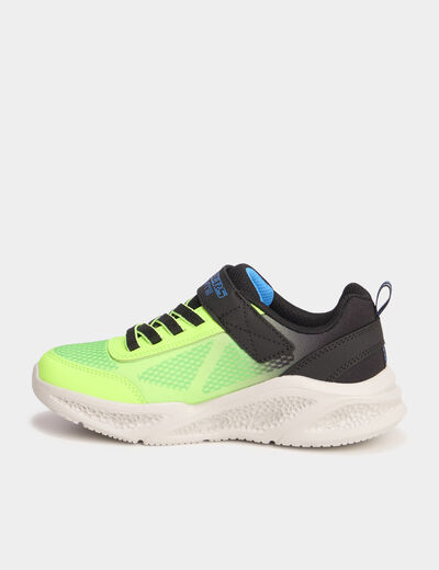 Baskets running semelles lumineuses vert fluo garçon