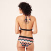 Haut de maillot de bain forme triangle multicolore femme