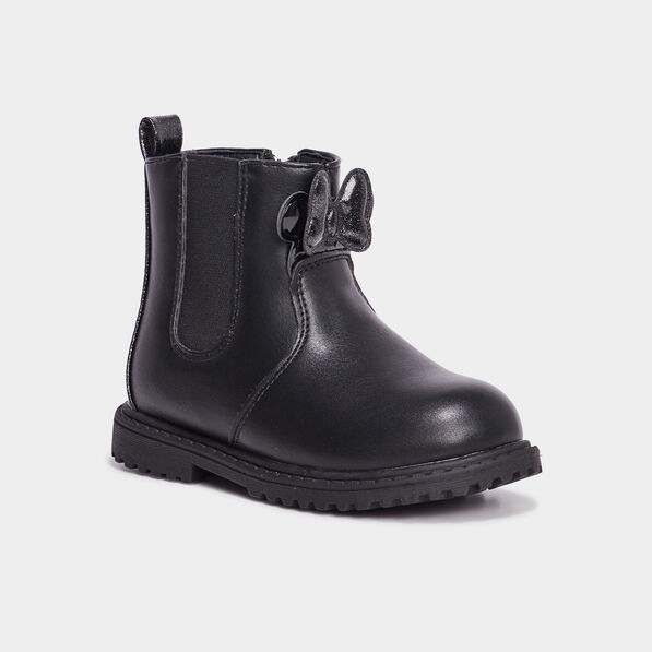 Bottines chelsea Minnie noir fille