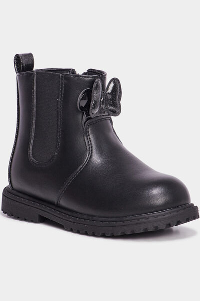 Bottines chelsea Minnie noir fille
