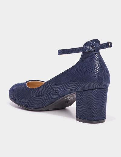 Escarpins à talons bleu marine femme