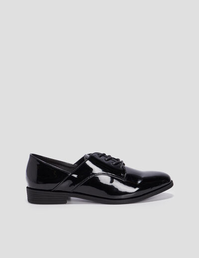 Derbies vernies noir femme