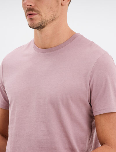 T-shirt en coton manches courtes parme homme