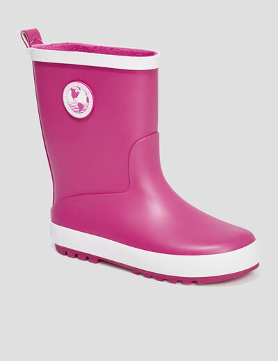 Bottes de pluie Trappeur rose fille