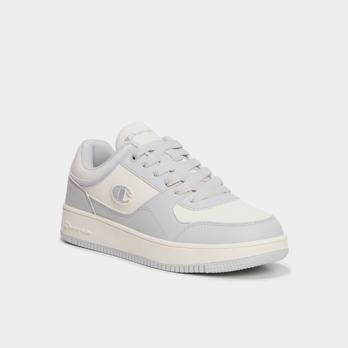 Baskets &agrave; lacets RD18 LOW Champion bleu gris femme