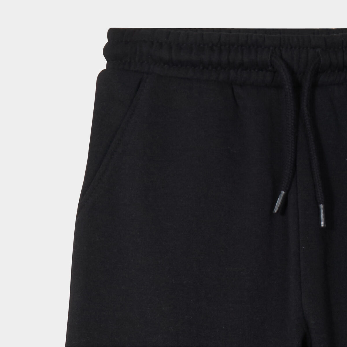 Pantalon de jogging molleton noir fille