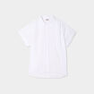Chemise plumetis manches courtes coton blanc femme