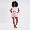 Ensemble pyjama short et t-shirt blanc femme