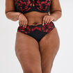 Culotte avec dentelle rouge femme grande taille