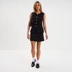 Jupe-short courte droite noir femme