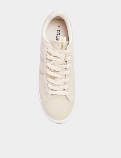 Tennis basses à lacets Creeks sable femme