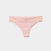 Lot 3 tangas coton majoritaire rose poudr&eacute;e femme