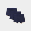 Lot 3 boxers bleu marine homme