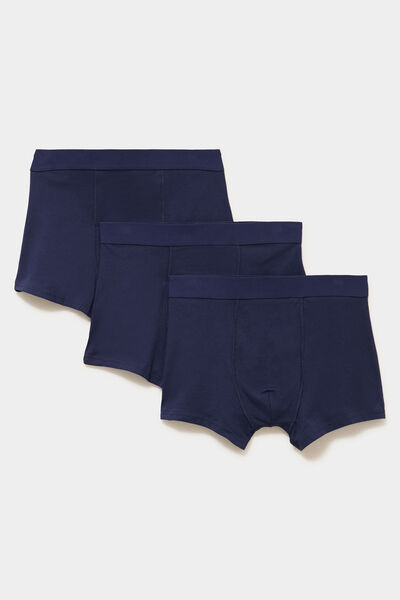 Lot 3 boxers bleu marine homme