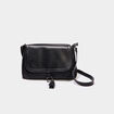 Sac besace en bandouli&egrave;re noir femme