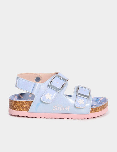 Sandales à paillettes Stitch bleu fille