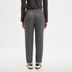 Pantalon jogging taille haute gris femme