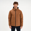 Blouson r&eacute;versible coupe-vent d&eacute;perlant marron homme