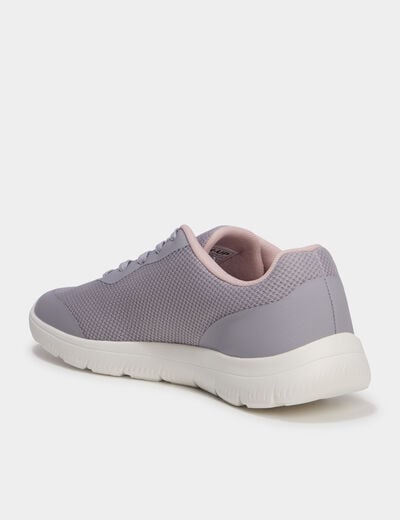 Baskets running mauve femme