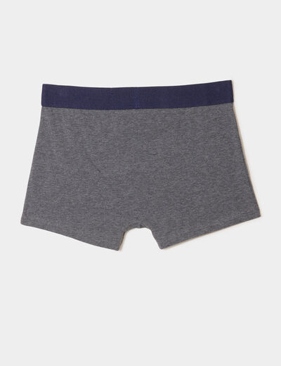 Lot 3 boxers coton bleu homme