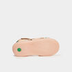 Sandales en cuir Kickers Binsia rose poudrée fille