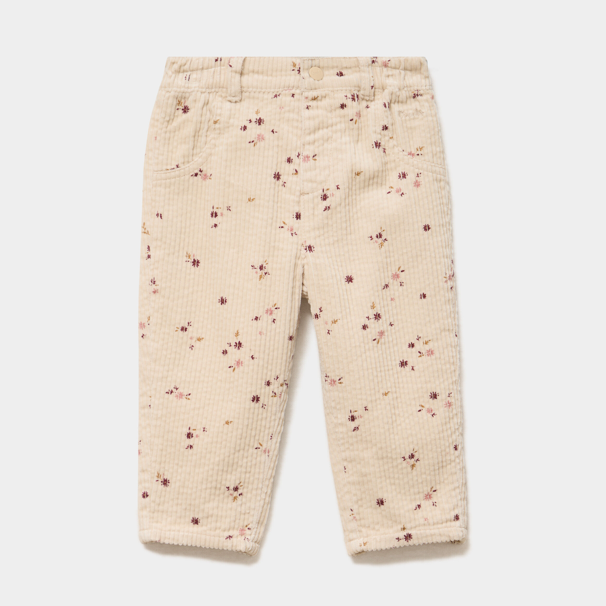 Pantalon effet velours côtelé coton ficelle bébé fille CREEKS