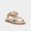 Sandales papillons en cuir Creeks multicolore fille