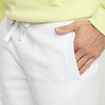 Short jogging molleton droit blanc homme