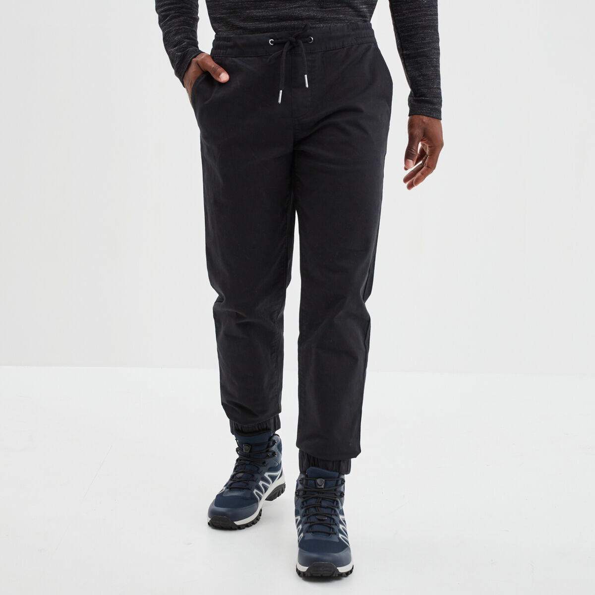Pantalon jogpant noir homme