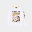 T-shirt manches longues coton Sonic blanc garçon