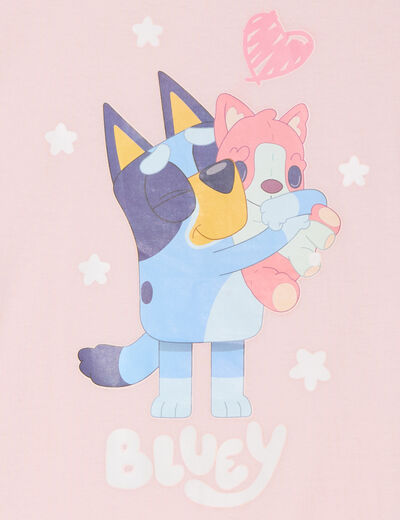 Ensemble pyjama short coton Bluey rose fille