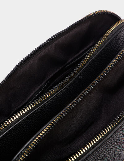 Sac en bandouli&egrave;re noir femme