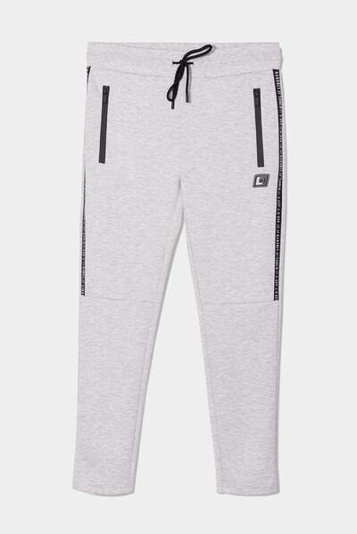 Pantalon de jogging stretch Liberto gris homme