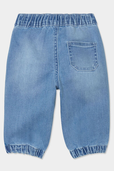 Jeans jogger bas &eacute;lastiqu&eacute; coton denim bleach b&eacute;b&eacute; gar&ccedil;on