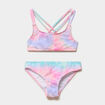 Maillot de bain 2 pi&egrave;ces tie and dye multicolore fille