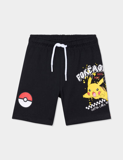 Bermuda regular Pokémon Pikachu noir garçon