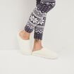 Chaussons mules fausse fourrure blanc femme