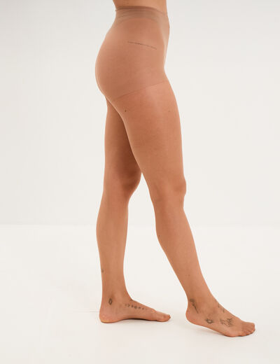 Collants invisibles 15 D Sublim nude DIM marron cognac femme