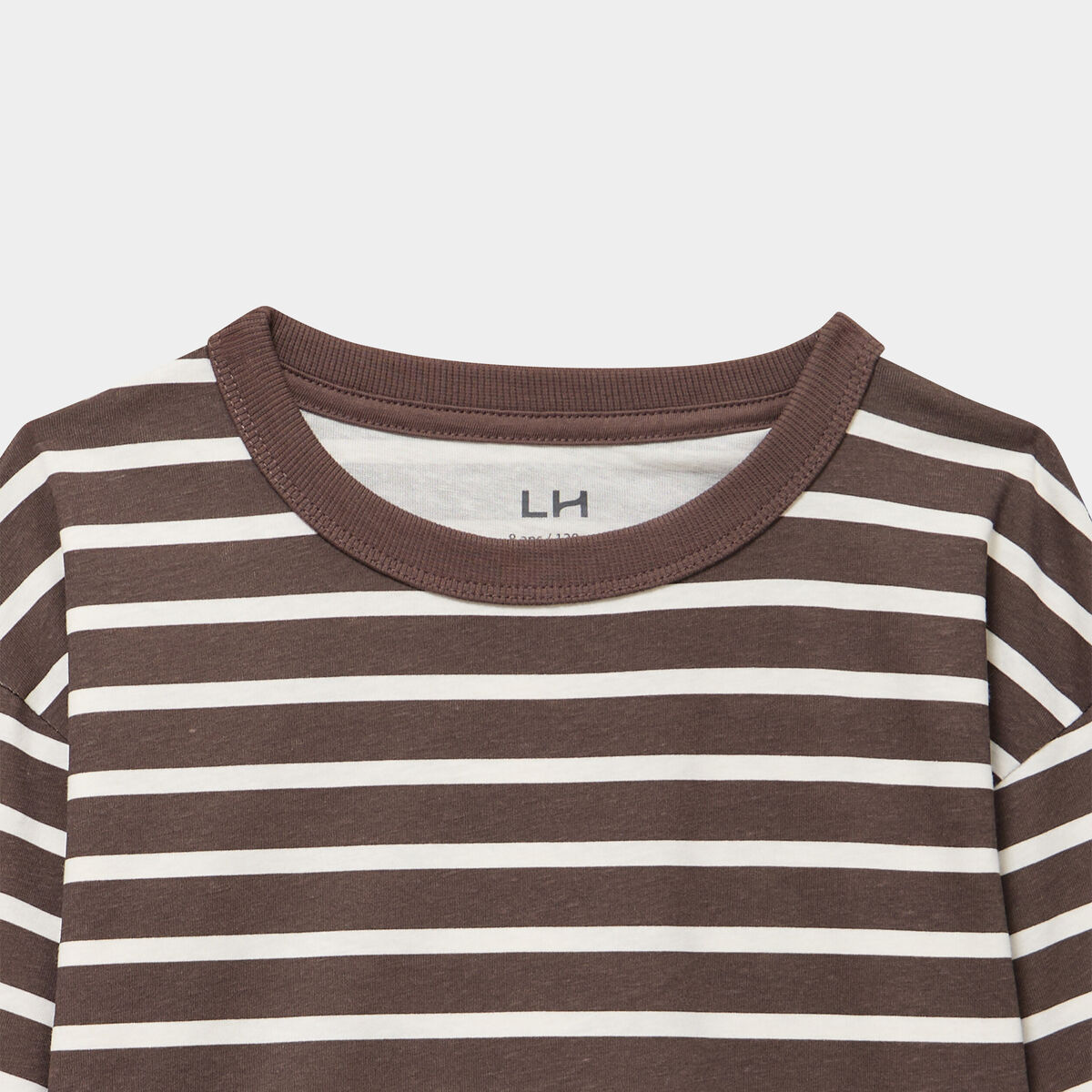 Lot 2 t-shirts manches longues coton marron chocolat gar&ccedil;on