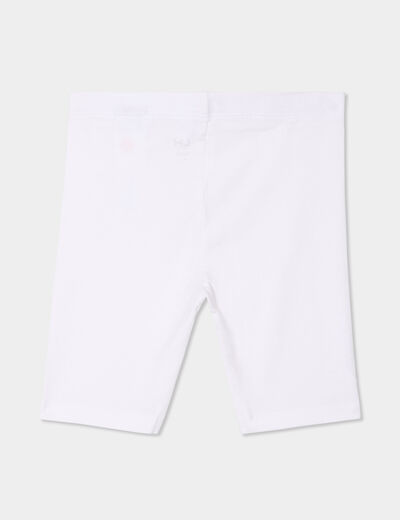 Lot 2 leggings corsaires blanc b&eacute;b&eacute; fille