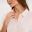 Ensemble pyjama chemise et short coton rose clair femme